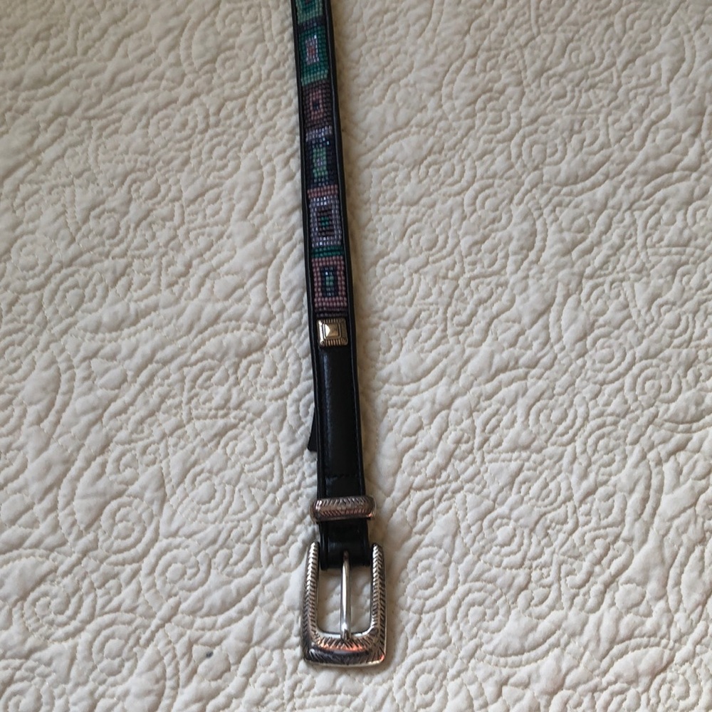 Brighton Beaded Leather Belt